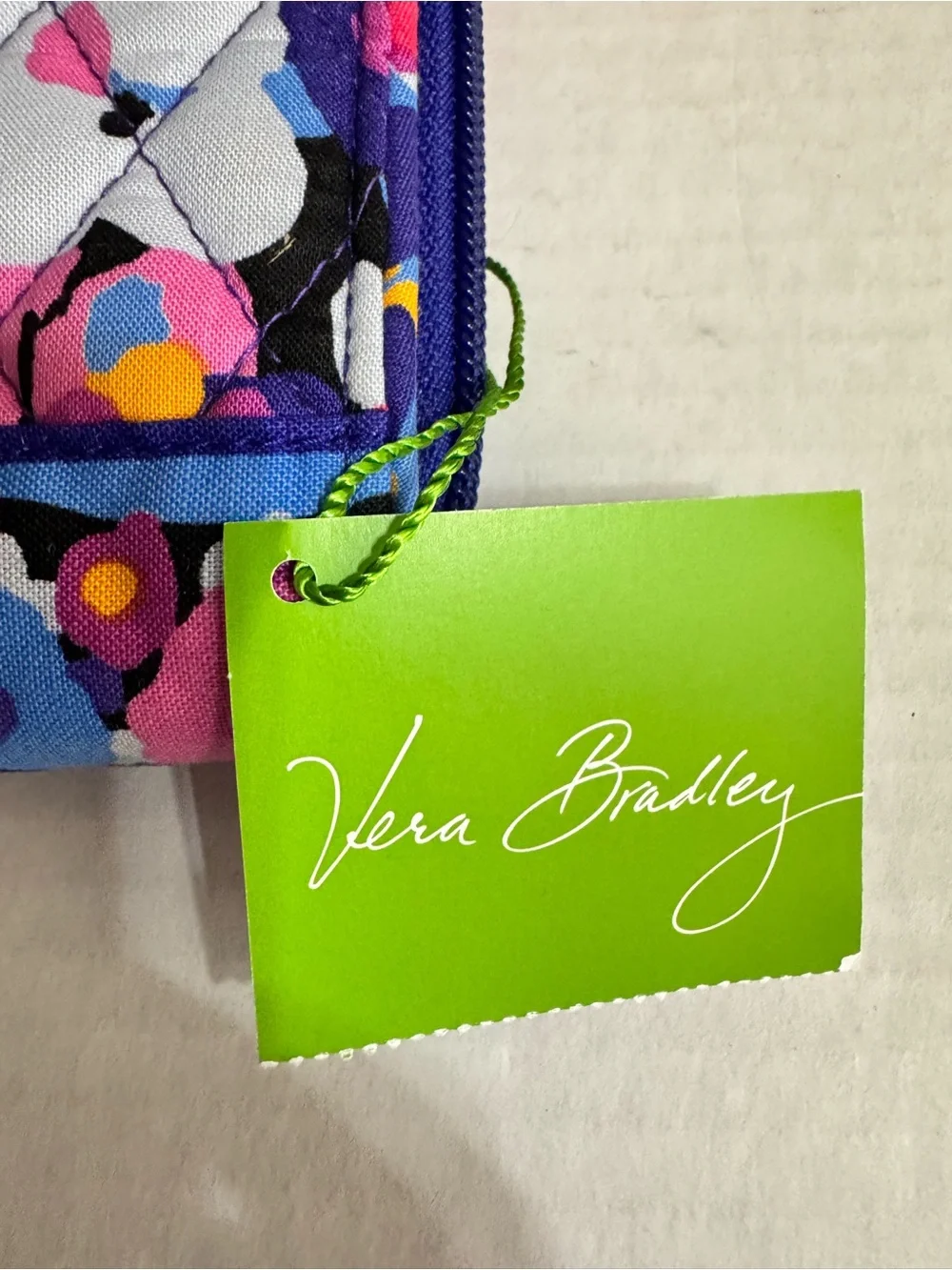 Vera Bradley Turn Lock Wallet Impressionista Floral Quilted Retired New